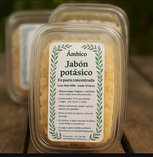 Jabón Potásico en Pasta con Aceite de Neem – 100 g (Rinde 10 L)