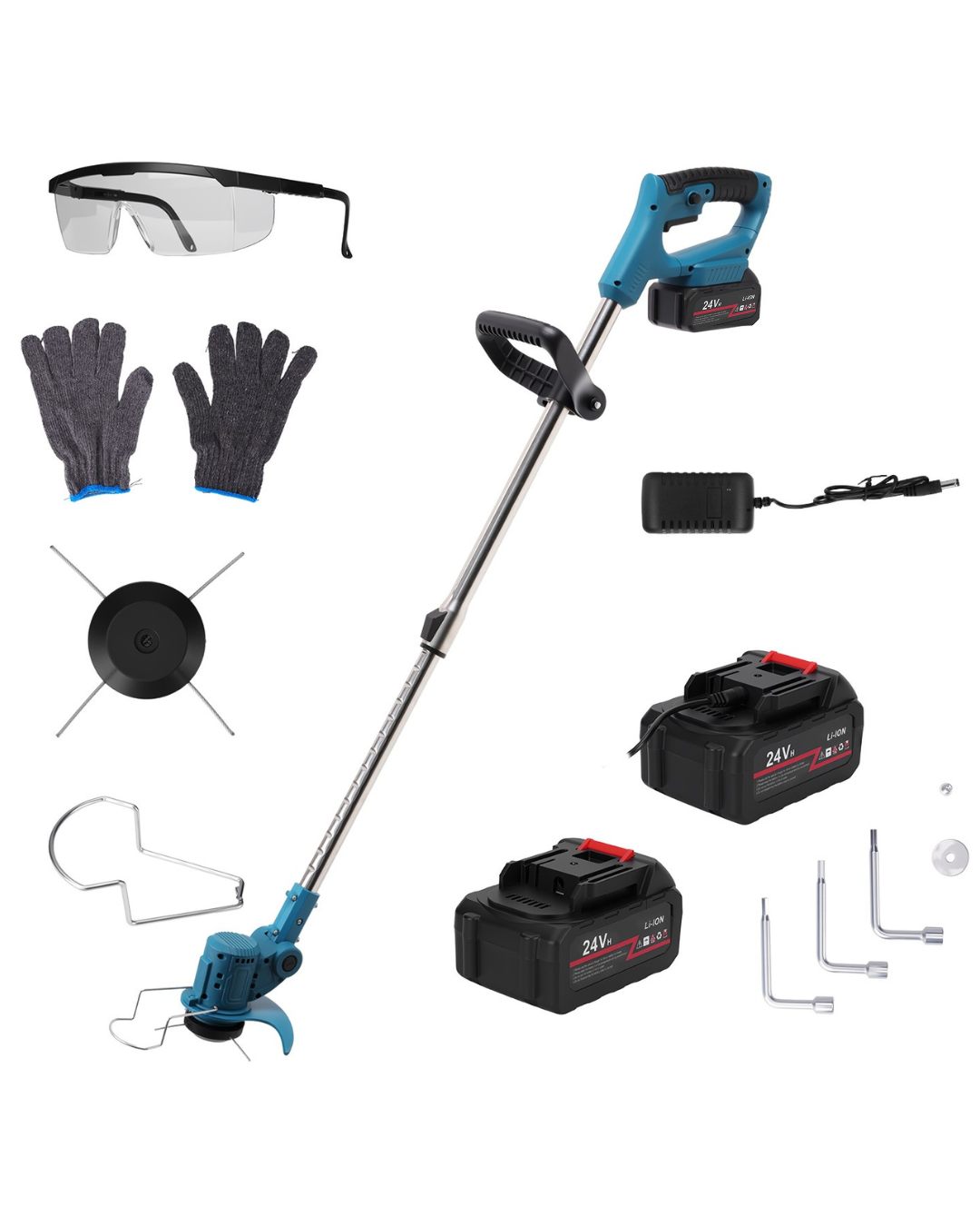GreenCut™ Bordeadora Inalámbrica 24V con 2 Baterías – Tu jardín prolijo en 15 minutos + ENVIO GRATIS
