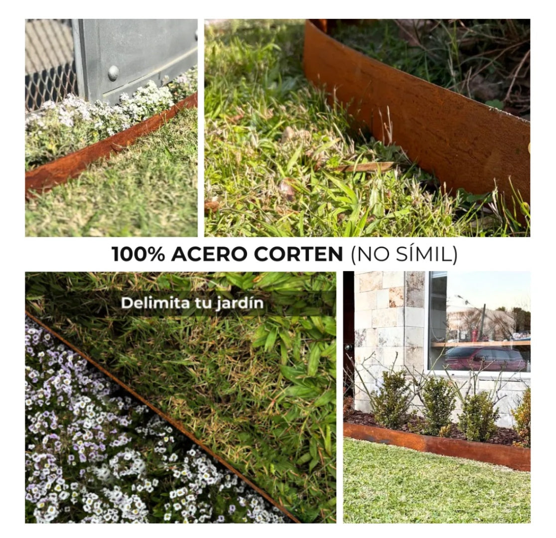 Fleje Limitador de Canteros de Acero Corten – 1 Metro